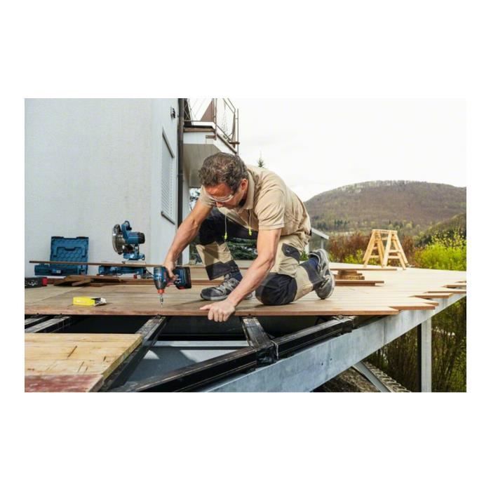 GDX 18V Bosch Professional GDX Chocs Close Watch + 4 Batterie AH + Caricatore, consegnato in L-Boxx