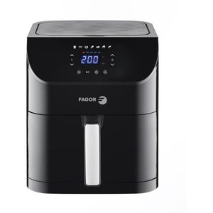Friggitrice senza olio - FAGOR - Airfryer XL - 8 L - 1800 W - Touch screen - 7 preimpostazioni di cottura - Timer - Nero