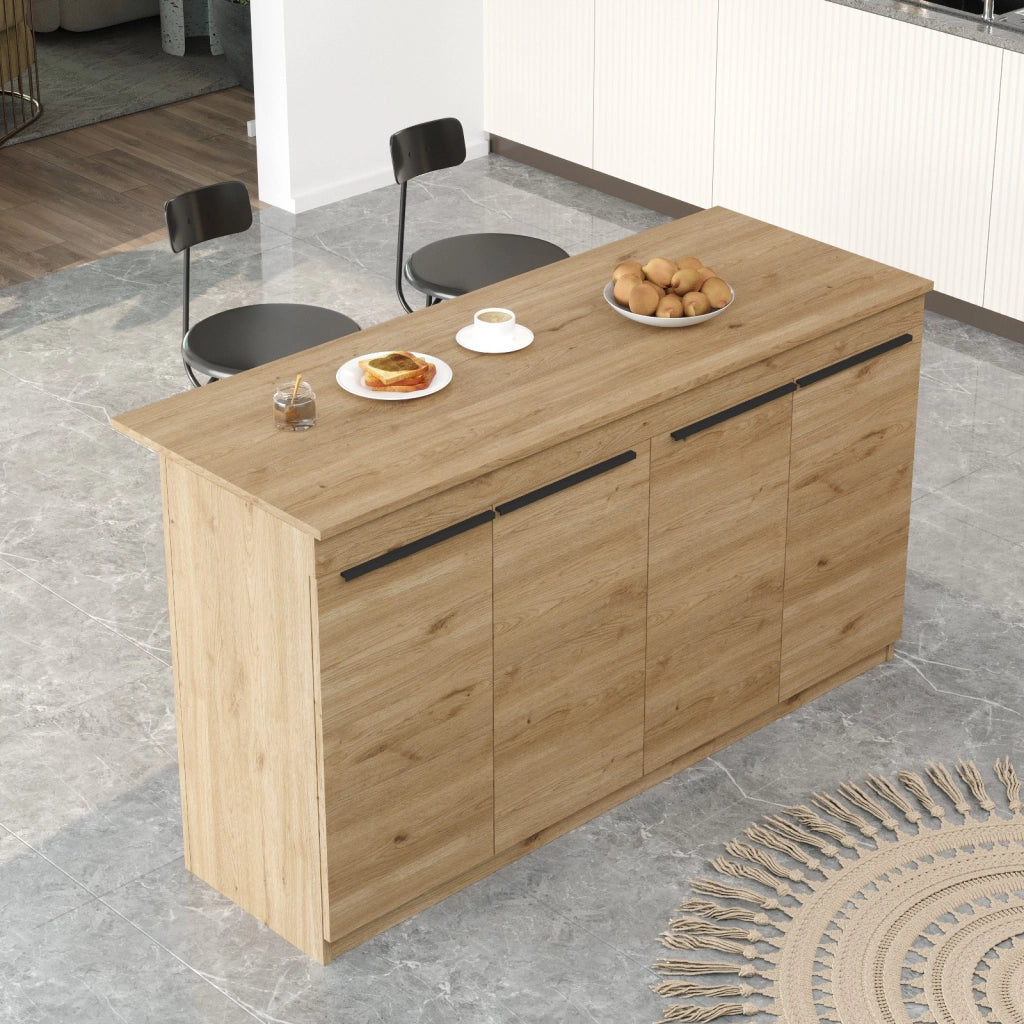 Tavolo da cucina in legno "Lark" - 160 x 60 x 90 cm - Marrone