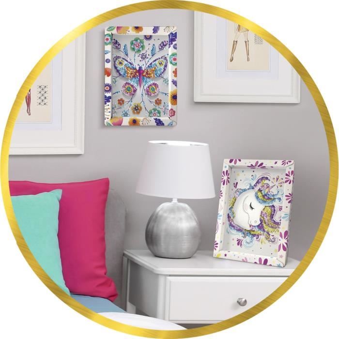 Farfalle - illustrazione con paillettes