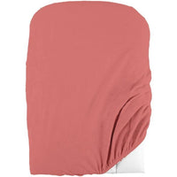 Domiva Set 2 fodere fasciatoio - 50 x 75 cm - Spugna in policotone - Bianco/Terracotta