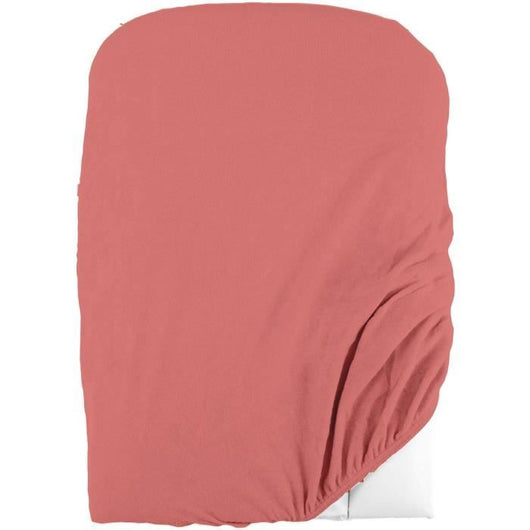 Domiva Set 2 fodere fasciatoio - 50 x 75 cm - Spugna in policotone - Bianco/Terracotta