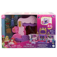 Disney Princesses-Caleche e Castle-Box con bambola Aurora HWX17