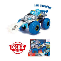 Dickie - Monster Arctic Ice - Veicolo 25 cm - Funzione fumo - Suoni e luci