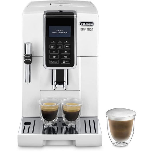 DELONGHI ECAM 350.35.W Macinacaffè espresso DINAMICA Schermo 4 ricette - Bianco