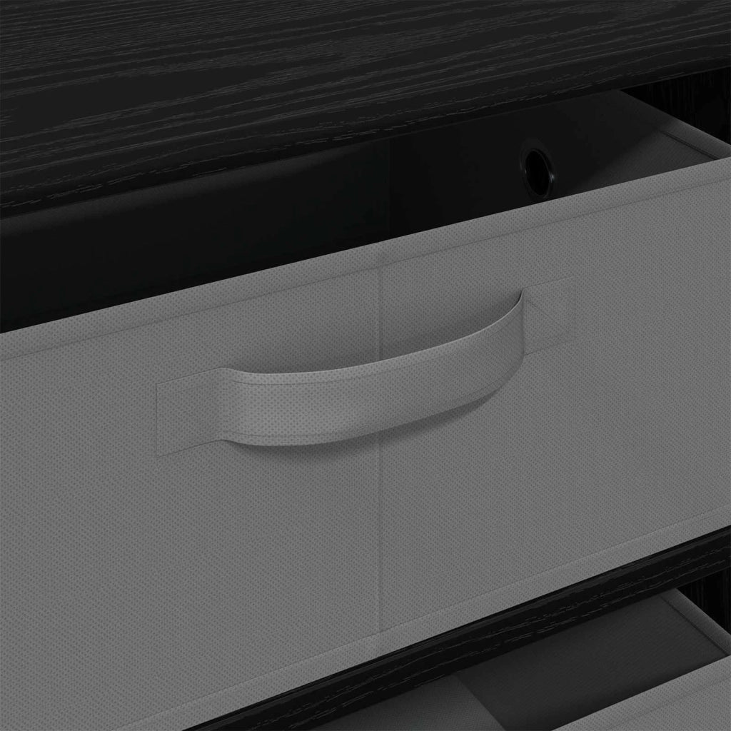 Credenza con cassetto Rovere Nero 60 x 33,5 x 84 cm 8000469