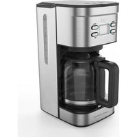 CONTINENTAL EDISON Caffettiera con filtro programmabile - CECF12TIX - 1,25 L - Acciaio inossidabile