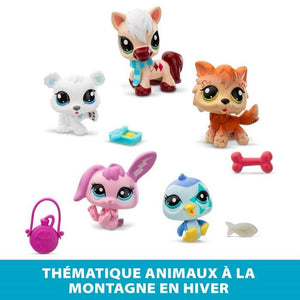 Confezione da 5 Animali - BANDAI - Littlest Pet Shop Montagne - Animali da collezione