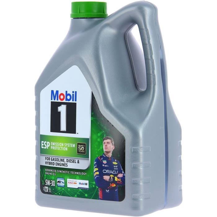 Contenitore olio motore - MOBIL1 - 5W30 ESP - 5 L - 4 stagioni