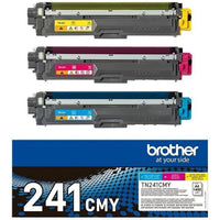 Confezione toner TN241CMY-BROTHER-Ciano, Magenta, Giallo-3x1400 p.-DCP-9015, DCP-9020, HL-3140, HL-3150, HL-3170, MFC-9140, MFC-9330 ecc