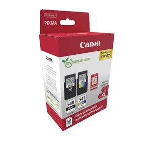 Confezione da 2 cartucce d'inchiostro + pack carta fotografica - CANON - PG-540L Nero + CL-541XL Colore - Alta resa