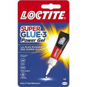 Colle cianoacrilate - LOCTITE - SUPERGLUE-3P - Power gel - Tubo da 3 g