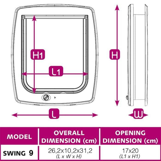 CHATIERE plastica swing Bianco