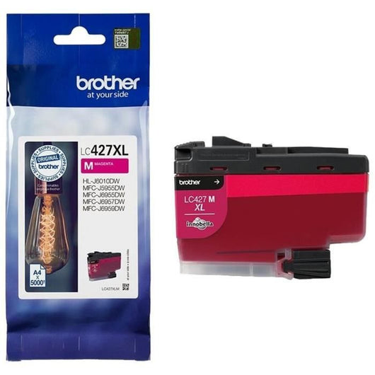 Cartuccia d'inchiostro LC427XLM - BROTHER - Magenta - 5000 pagine - Per Brother MFC-J6955DW, MFC-J6957DW, MFC-J5955DW e HL-J6010DW