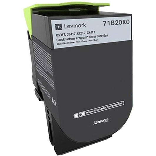Cartuccia d'inchiostro nero LEXMARK - Programma di restituzione - Compatibile con CS / CX 317, 417, 517