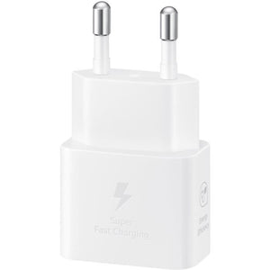 Caricabatterie rapido SAMSUNG Sector - USB C da 25 W (con cavo) - Bianco