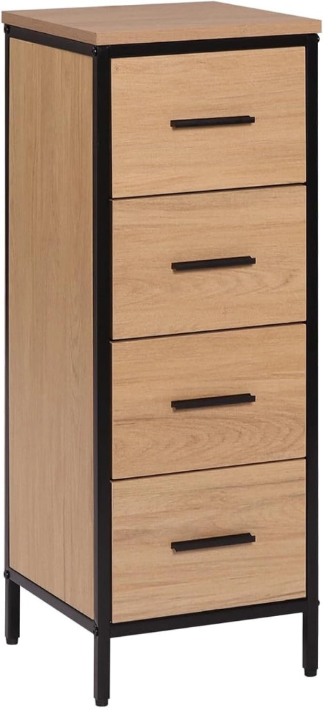 Set di Mobili da Bagno, Armadietto con Specchio, Mobiletto Sottolavabo, Cassettiera con 4 Cassetti, Armadietto da Terra Multiuso