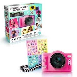 Canal Toys - Photo Creator -Fotocamera digitale pop colore rosa- Con scheda SD da 32 GB inclusa