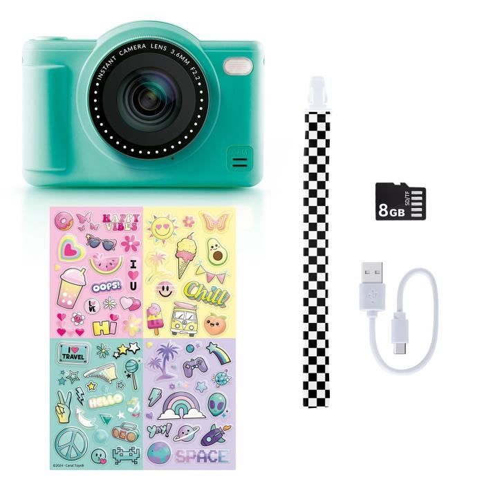Canal Toys - Photo Creator - Fotocamera digitale Pop Colore Verde - Con scheda SD da 32 GB inclusa