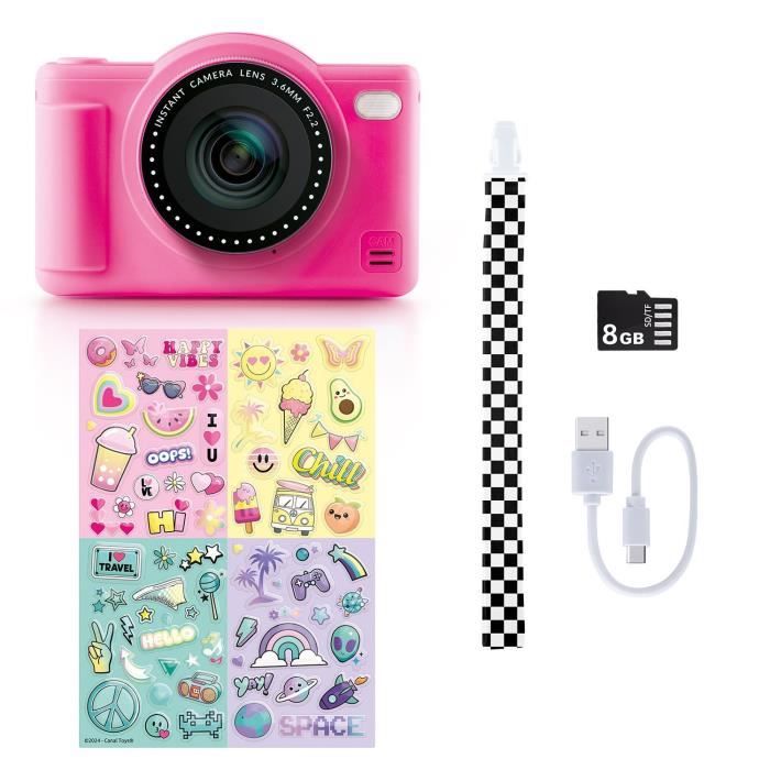Canal Toys - Photo Creator -Fotocamera digitale pop colore rosa- Con scheda SD da 32 GB inclusa