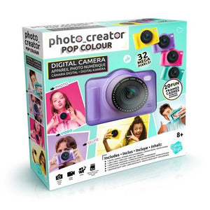 Canal Toys - Photo Creator - Fotocamera digitale Pop Colore Viola - Con scheda SD da 32 GB inclusa
