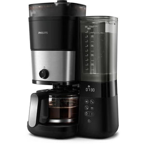 Caffettiera a filtro con macinacaffè integrato - PHILIPS - HD7888/01 - Fino a 10 tazze - 1,25 L - Nero / Argento