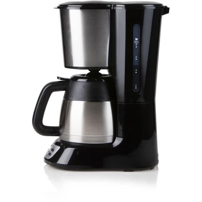 Caffettiera a filtro - DOMO - DO709K - 1000 W - 1 L - 8 tazze - Schermo LCD - Timer 24 ore - Acciaio inossidabile