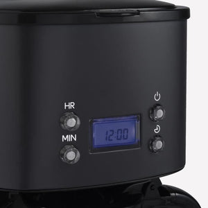 Caffettiera programmabile - HKoeNIG - MG32 - 1,5 L (12 tazze) - 1000 W - Schermo LCD - Mantieni caldo - Nero e acciaio inossidabile