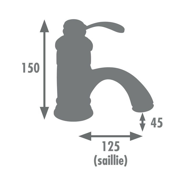 BYRON miscelatore lavabo cromo