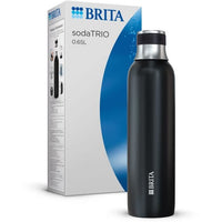 Bottiglia BRITA per sodaTRIO - acciaio inossidabile - 0,65 L - nera
