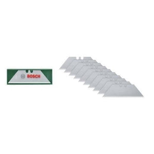 Bosch Set di 10 lame trapezoidali (per coltello pieghevole per lavori di taglio SK5 custodia in acciaio)