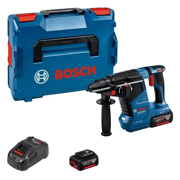 Bosch Professional Bosch Pickler martelleri + 2 Batterie da 5 AH + L-Boxx Caricatore