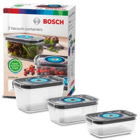 BOSCH - 3 contenitori ermetici sottovuoto: 0,7 L, 1,0 L e 1,5 L - Vassoio raccogligocce - Indicatore giorno e mese - Tritan