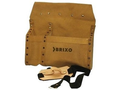 BORSA CARPENTIERE RINFORZATA IN CUOIO CON DISTANZIATORI IN LEGNO