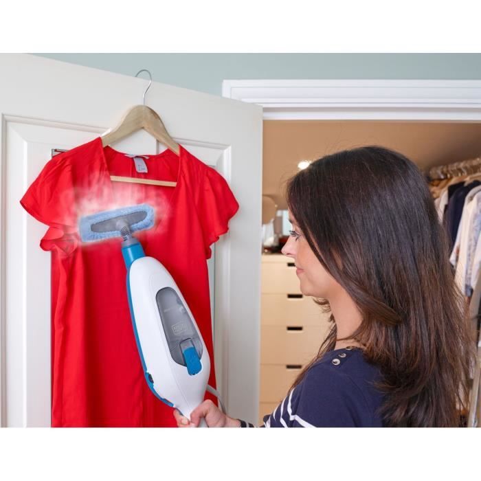 BLACK + DECKER FSMH13E10-QW - Scopa a vapore con lavamani - 1300W - 10 accessori in dotazione