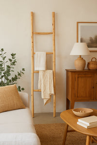 Biscottini Scala portasciugamani in legno finitura naturale