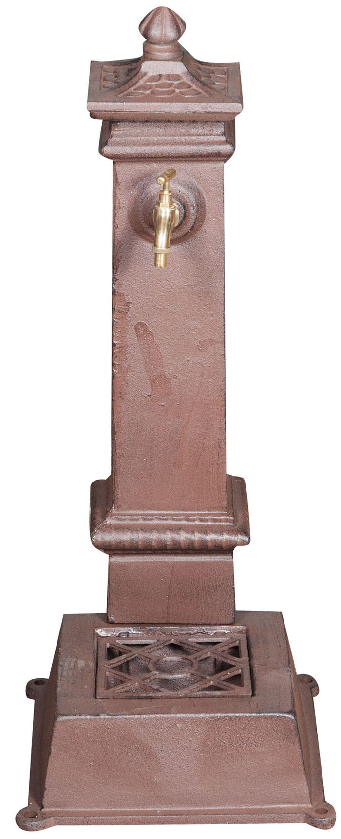 Biscottini Fontana in ghisa finitura ruggine anticata L37xPR30xH77 cm