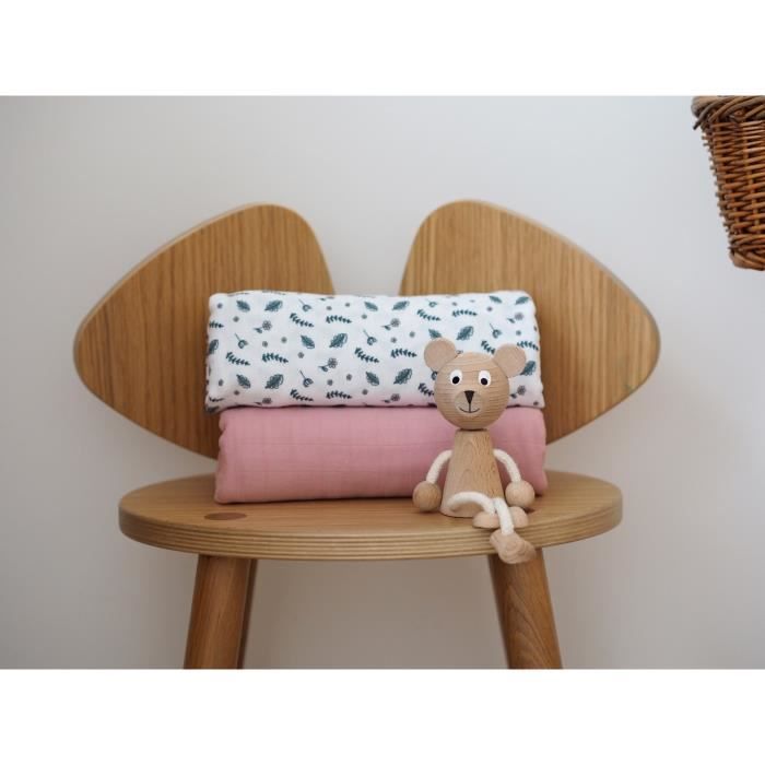 BEABA, Box 2 SLIPS 120cm - Rosa antico / Campagna floreale