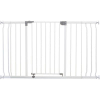 Barriera di sicurezza - DREAMBABY - LIBERTY - 1 barriera + 2 prolunghe - 126-132,5 cm - Bianco