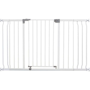 Barriera di sicurezza - DREAMBABY - LIBERTY - 1 barriera + 2 prolunghe - 126-132,5 cm - Bianco