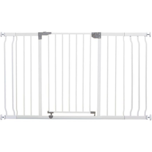 Barriera di sicurezza - DREAMBABY - LIBERTY - 1 barriera + 2 prolunghe - 126-132,5 cm - Bianco