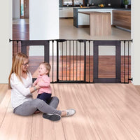 Barriera di sicurezza - DREAMBABY - DENVER - 3 pannelli - 85,5-200 x 74 cm - Bidirezionale - Nera