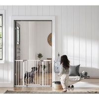 Barriera di sicurezza - DREAMBABY - LIBERTY - 1 barriera + 2 prolunghe - 126-132,5 cm - Bianco