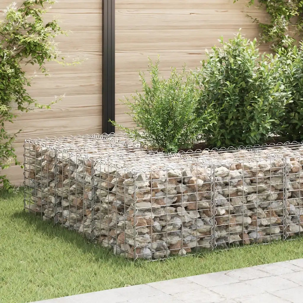 Gabbione Letto Rialzato a Cubo in Filo di Acciaio 50x50x50 cm 145650
