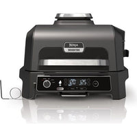 Barbecue elettrico e affumicatore con termometro - NINJA - Woodfire Pro XL - OG850EU - Barbecue da esterno e friggitrice ad aria