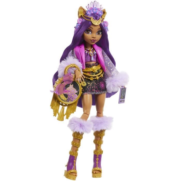 Bambola del lupo Monster High-Clawdeen con vestito Monster Fest HXH80