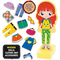 Bambola in legno per creare fantastici outfit - LISCIANI - Metodo Montessori