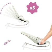 BADABULLE Sdraio pieghevole e ultracompatta, arco gioco, verde lichene/acqua