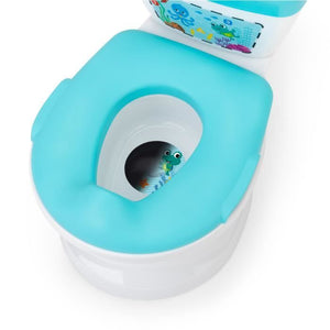 BABY EINSTEIN Riduttore vasino e WC 2 in 1, Innovativo sistema per usare il vasino, Scarico con musica