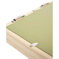 Baby Art Pure Frame - Kit cornice con argilla da modellare e cornice in legno di pino naturale, rullo, pannello posteriore reversibile (Verde/Arancione)